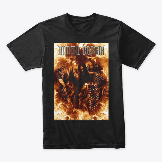 Camiseta Algodon Dimmu Borgir Band Poster Style