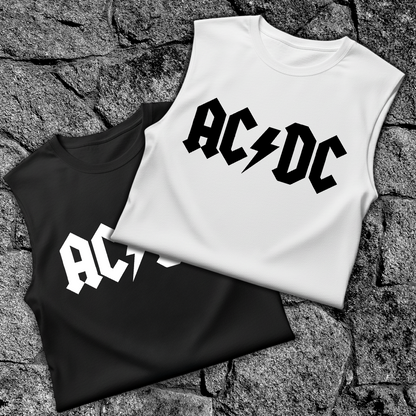 Esqueleto Manga Sisa ACDC logo Rock Style