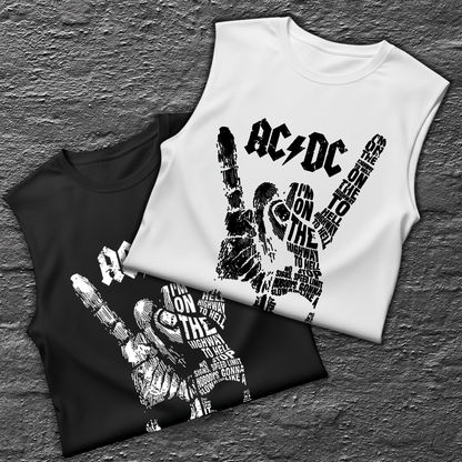 Esqueleto Manga Sisa ACDC ART Skull Rock Style