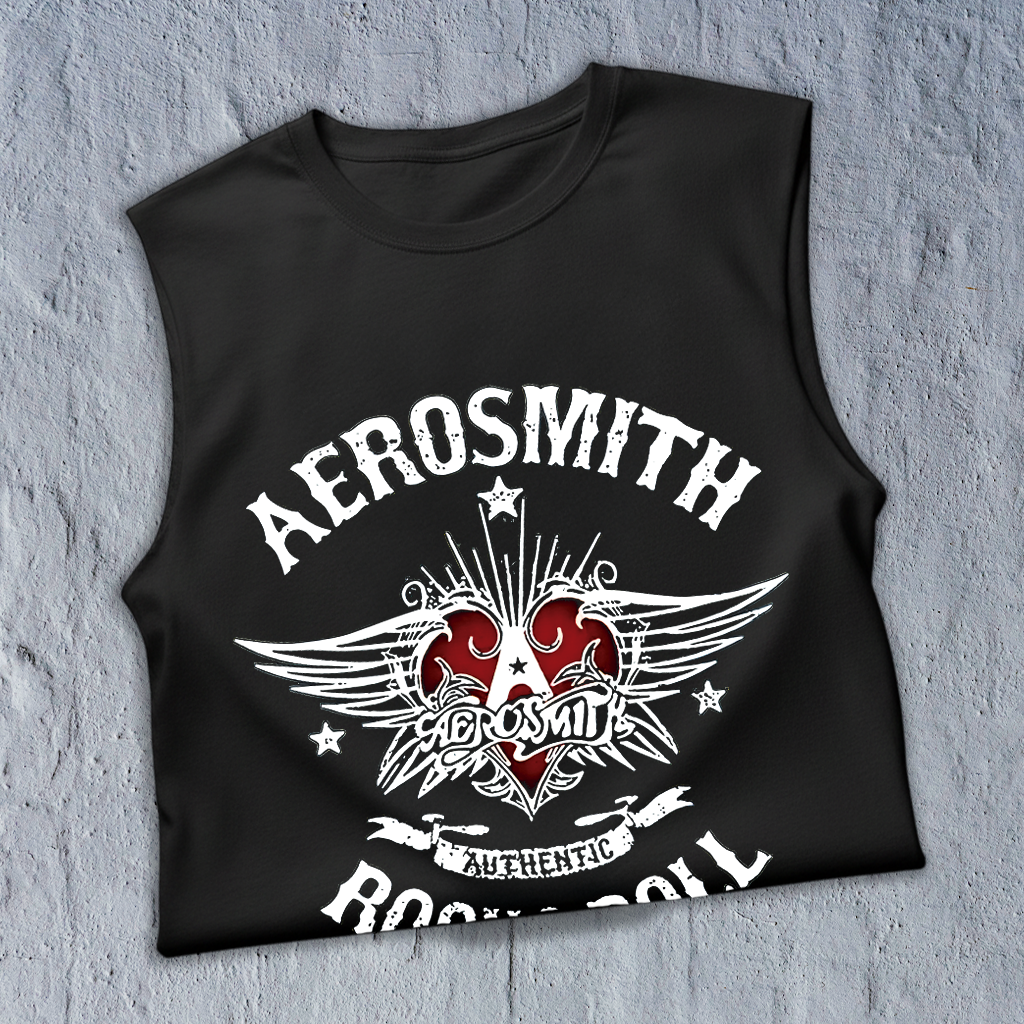 Esqueleto Manga Sisa Aerosmith Logo Authentic Rock n Roll