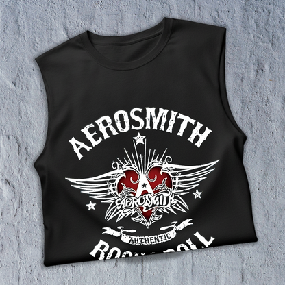 Esqueleto Manga Sisa Aerosmith Logo Authentic Rock n Roll