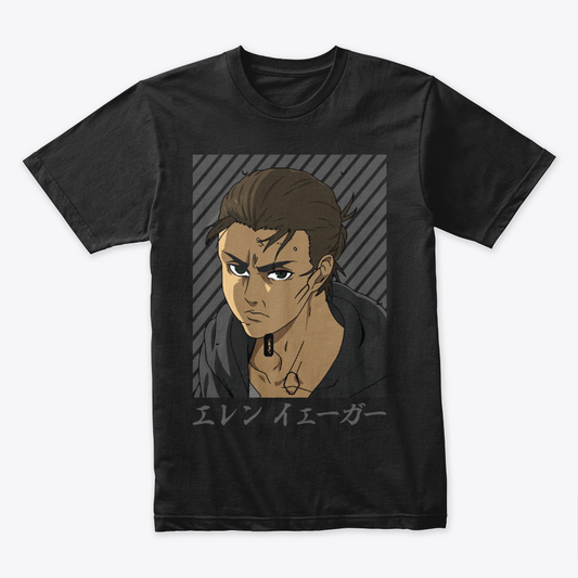 Camiseta Algodon Eren Attack On Titan Face