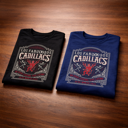 Camiseta Algodon Fabulosos Cadillacs Poster Style