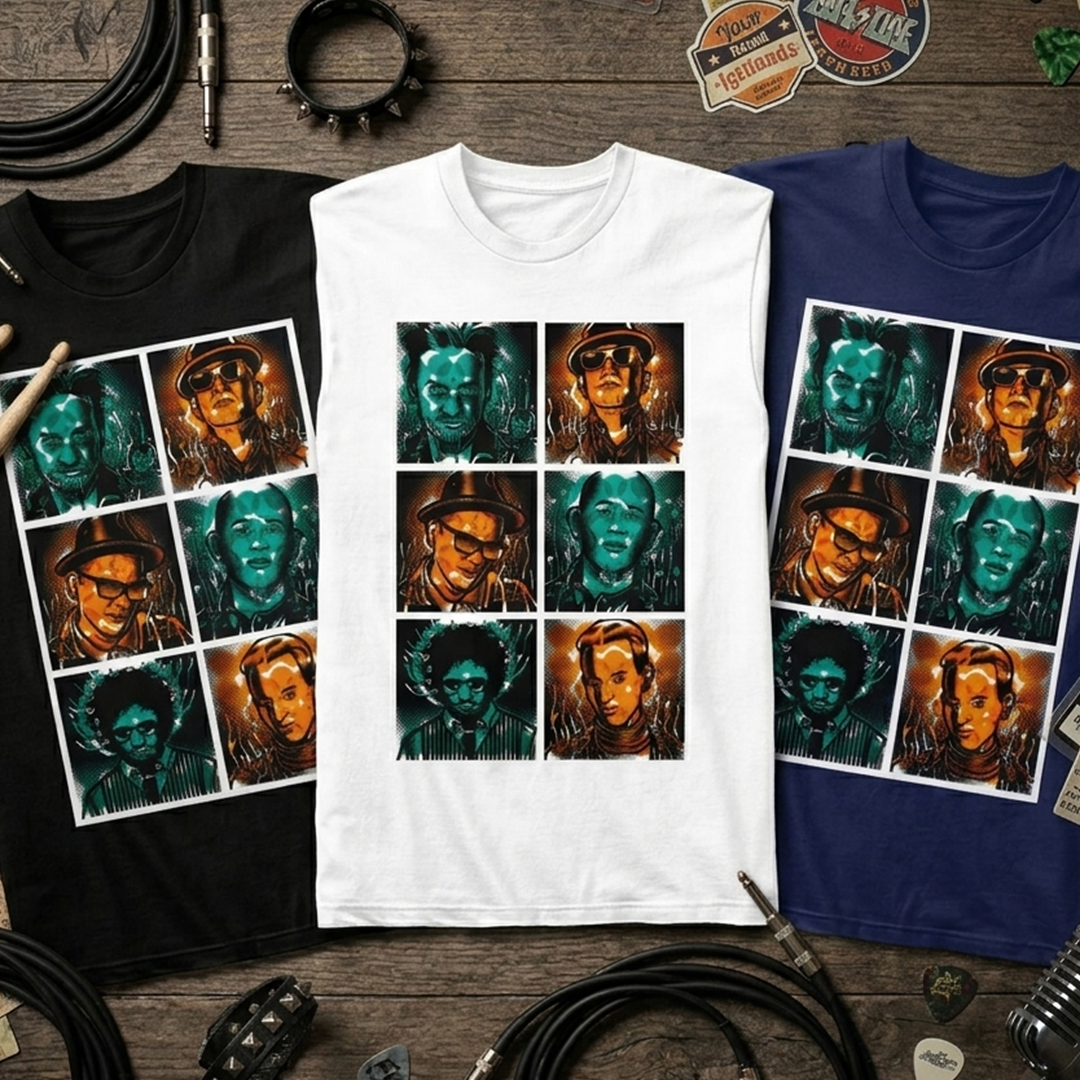 Camiseta Algodon Fabulosos Cadillacs Retrato Art