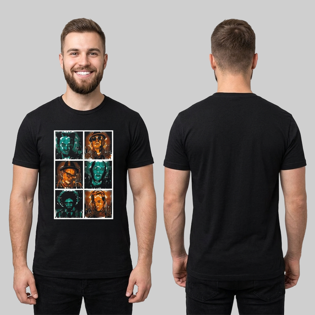 Camiseta Algodon Fabulosos Cadillacs Retrato Art