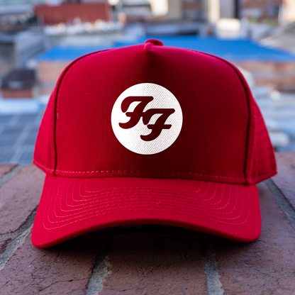 Gorra 5 Paneles Foo Fighters Rojo