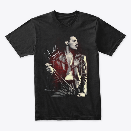 Camiseta Algodon Freddie Mercury Poster Vintage