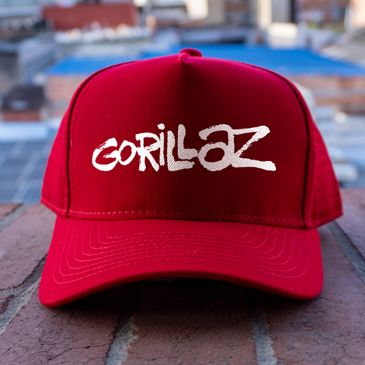 Gorra 5 Paneles Gorillaz Rojo