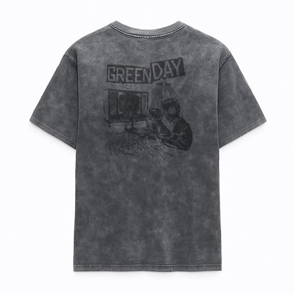 Camiseta Prelavada Algodon Green Day Art