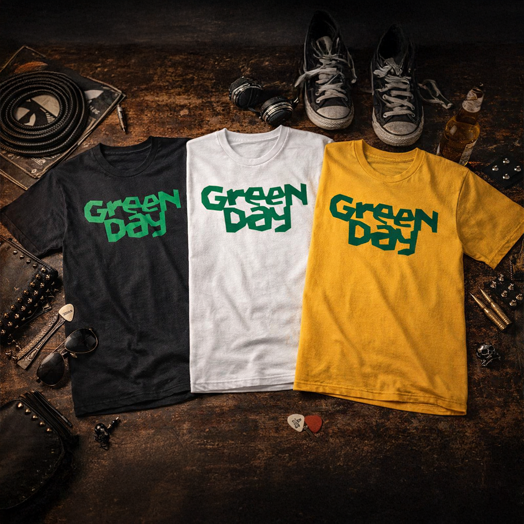 Camiseta Algodon Green Day Logo