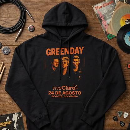 Buzo Capota Green Day Poster Orange