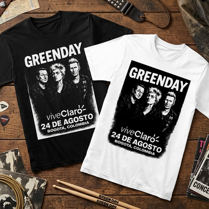 Camiseta Algodon Green Day Poster