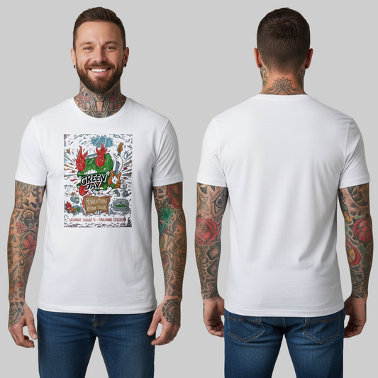 Camiseta Algodon Green Day Oakland Poster
