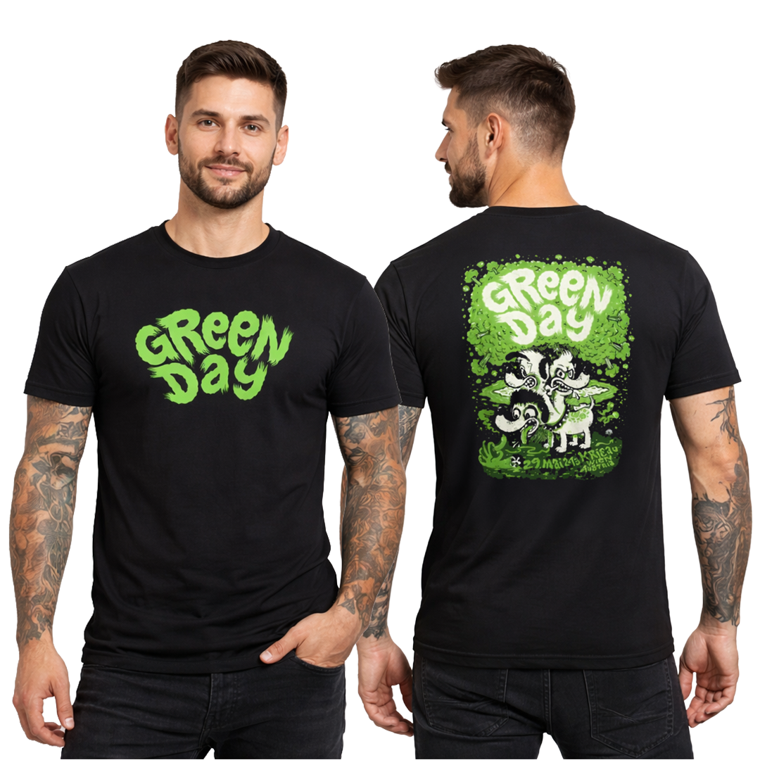 Camiseta Algodon Green Day Poster Australia 2013