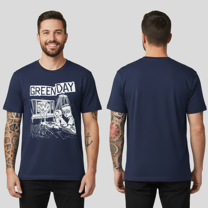 Camiseta Algodon Green Day Art