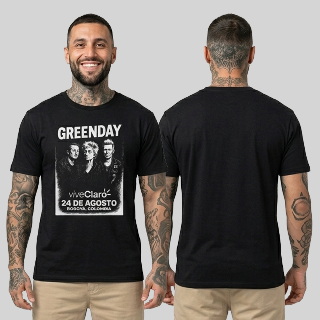 Camiseta Algodon Green Day Poster