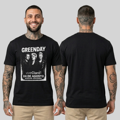 Camiseta Algodon Green Day Poster