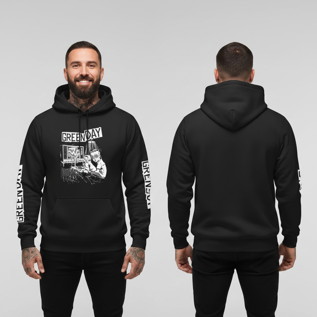 Buzo Capota Green Day Art Doble estampado