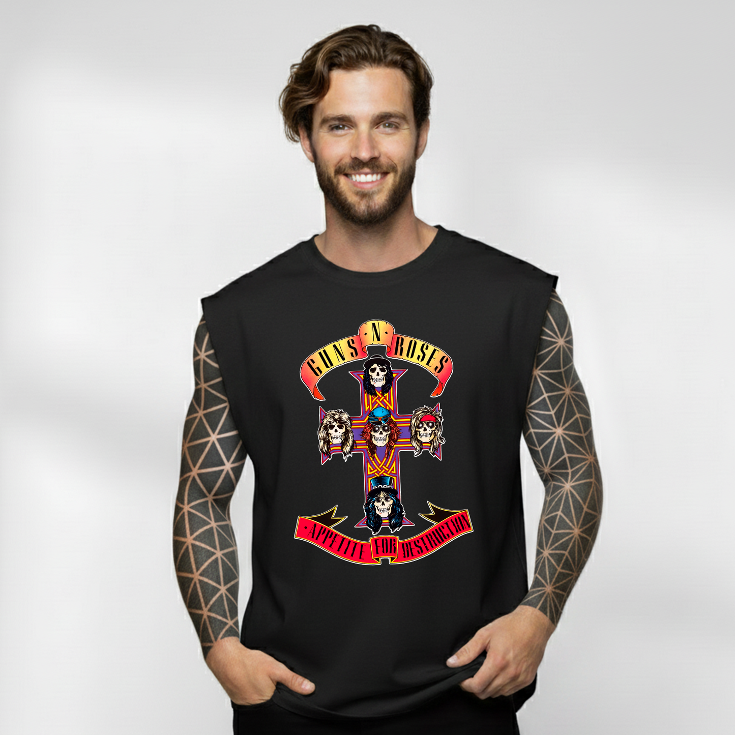 Esqueleto Manga Sisa Guns N Roses Art Plus