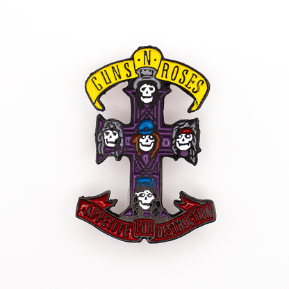 Pin Metálico Rock Guns and Roses Art