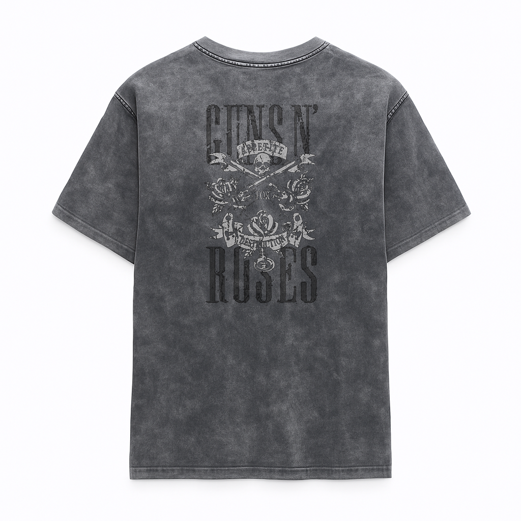 Camiseta Prelavada Algodon Guns N Roses Appetite Destruction