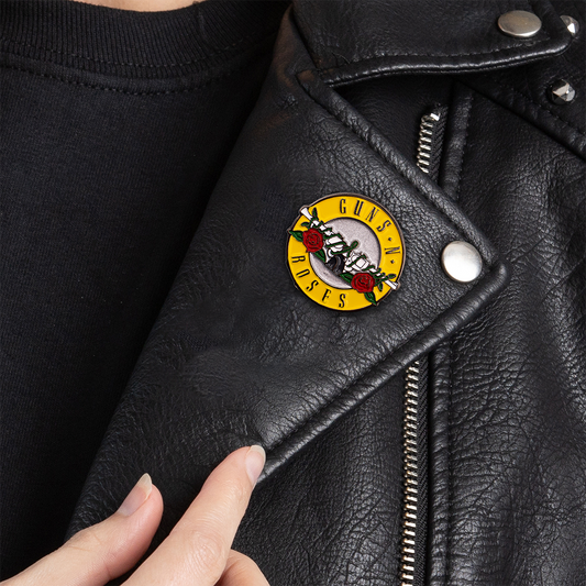 Pin Metálico Rock Guns and Roses Desgaste
