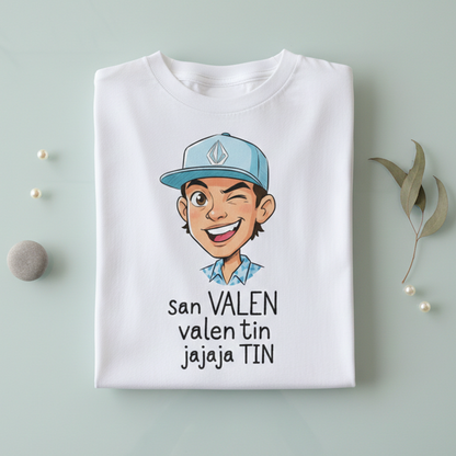 Camiseta Algodón San Valen, Valen tin Ilustración