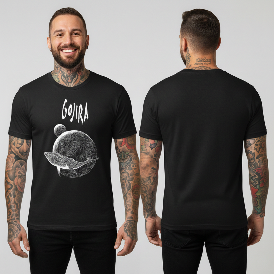 Camiseta Algodon Gojira Flying Whales