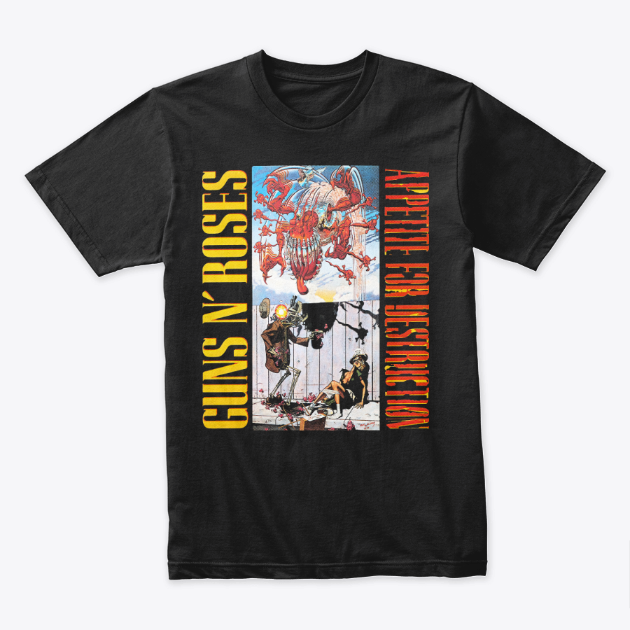 Camiseta Algodon Guns N Roses Appetite For Destruction Poster