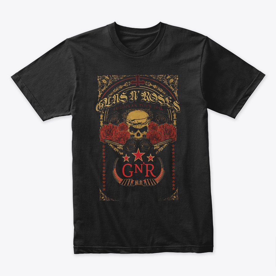 Camiseta Algodon Guns N Roses Tour 2012