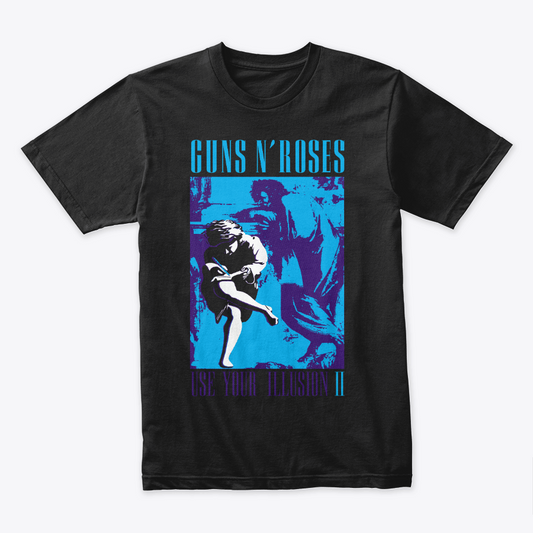 Camiseta Algodon Guns N Roses Use Your illusion II Blue