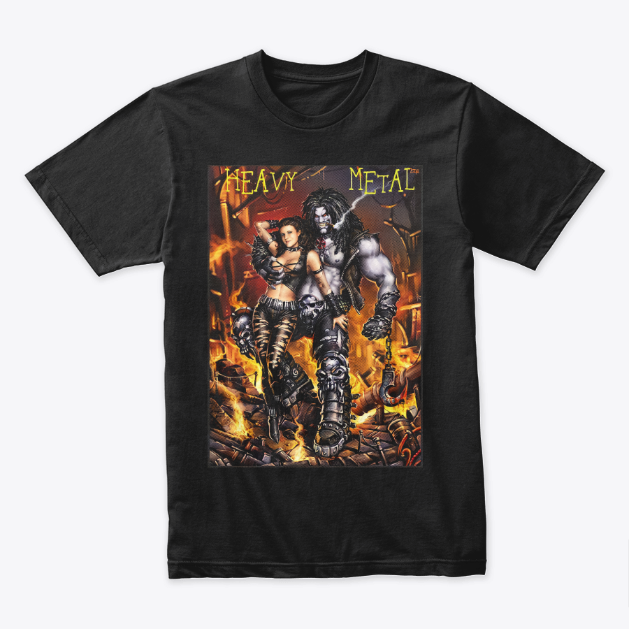 Camiseta Algodon Heavy Metal Poster