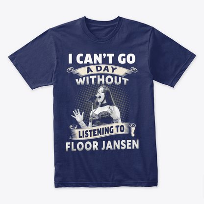 Camiseta Algodon I Can't Go A Day Without Listening