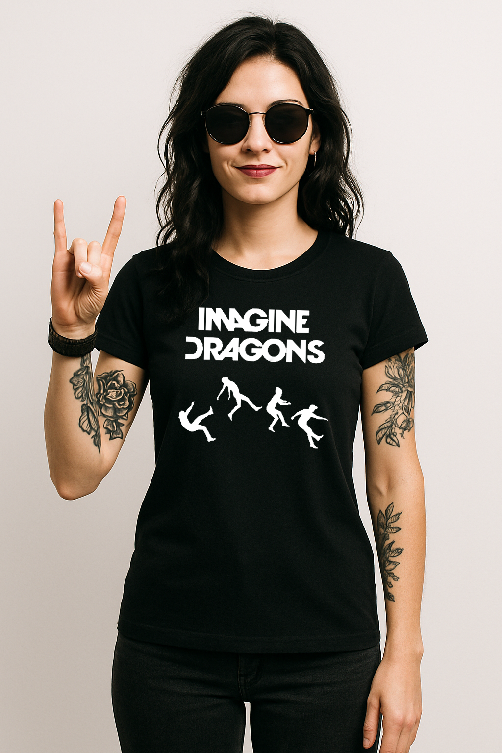 Camiseta Algodon Imagine Dragons Album Mujer