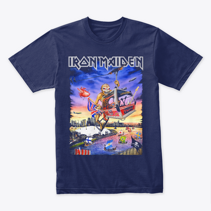 Camiseta Algodon Iron Maiden Countries Poster
