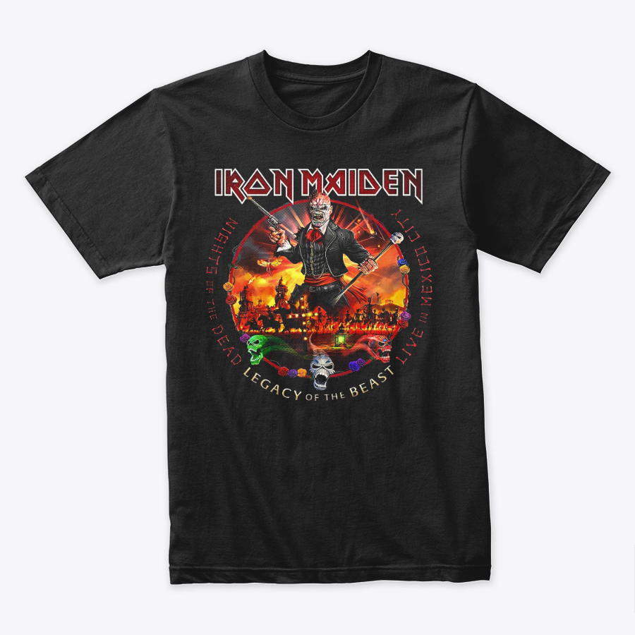 Camiseta Algodon Iron Maiden Nights Of The Dead
