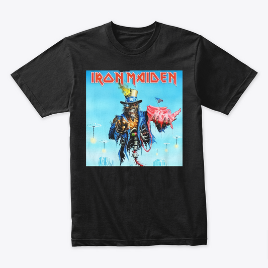 Camiseta Algodon Iron Maiden President Poster
