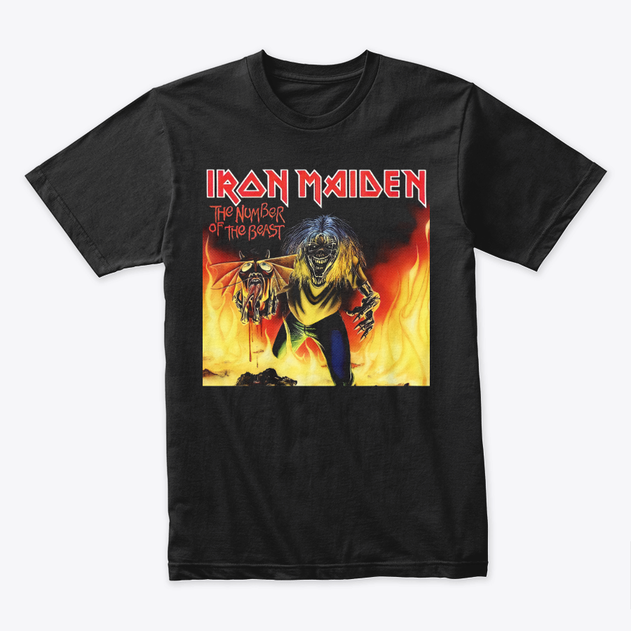 Camiseta Algodon Iron Maiden The Number Of The Beast