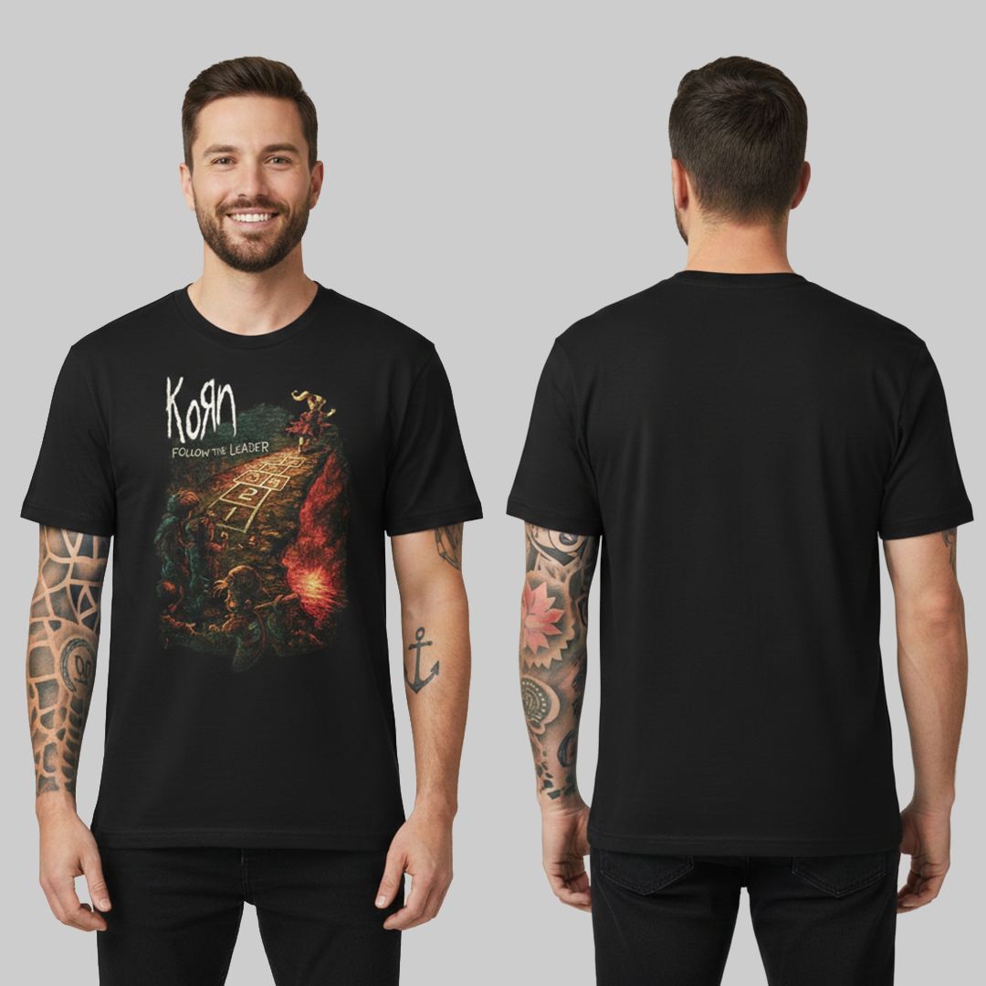Camiseta Algodon Korn Follow Thew Leader
