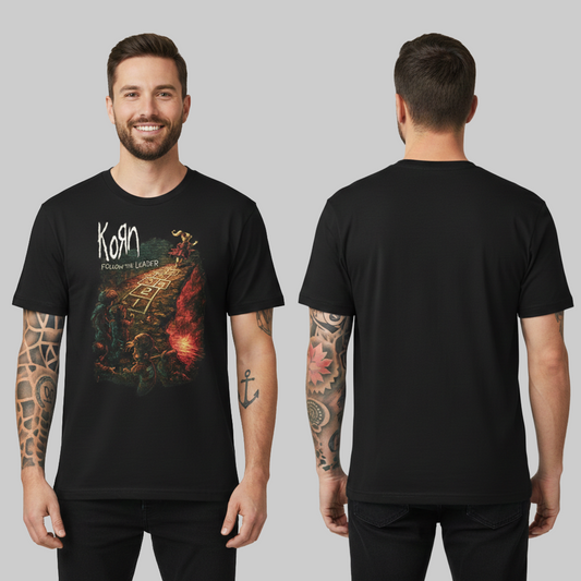 Camiseta Algodon Korn Follow Thew Leader