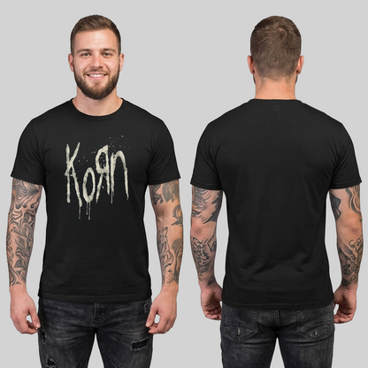 Camiseta Algodón Logo Korn Painted
