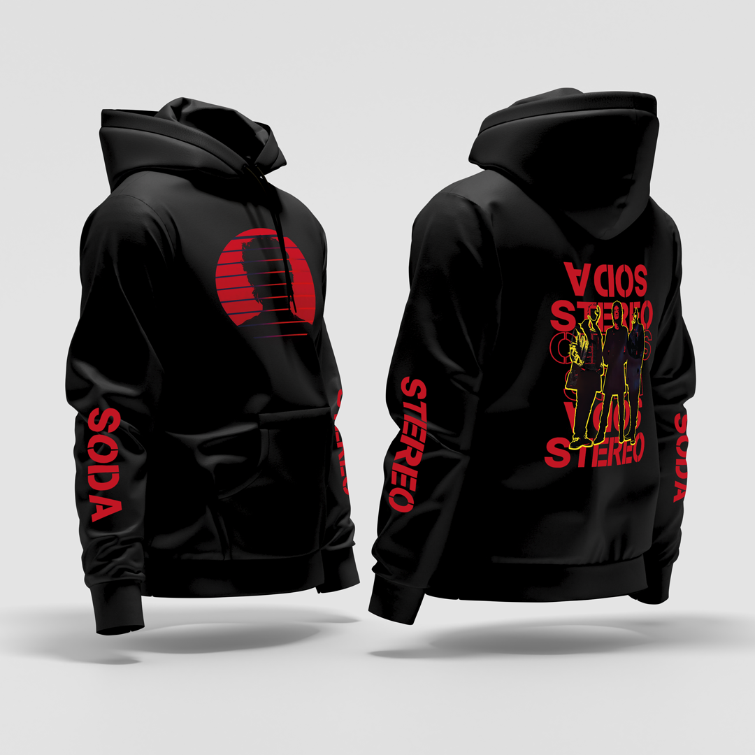 Buzo Capota Soda Stereo Rojo