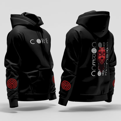 Buzo Capota Doble Estampado Face Red Art1