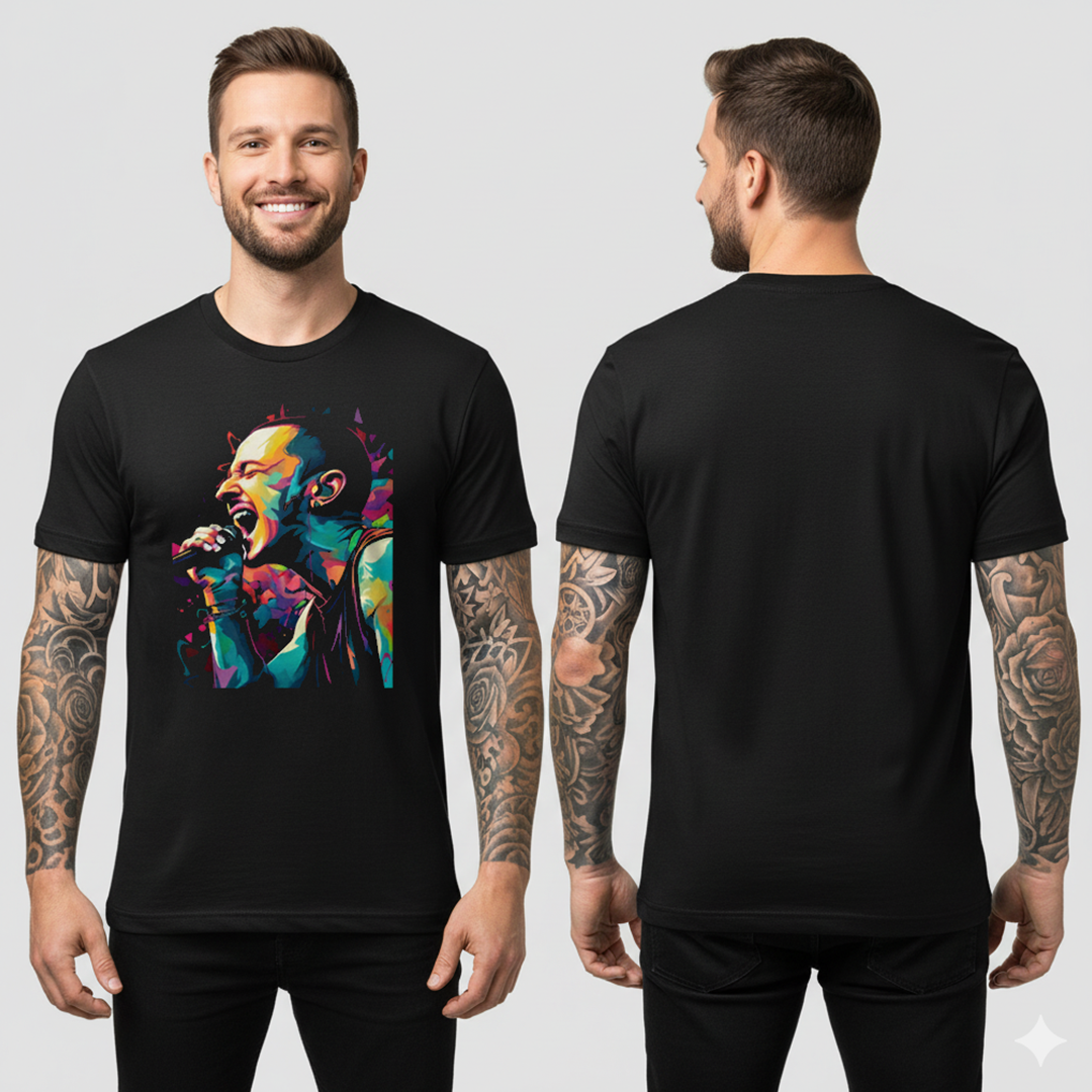 Camiseta Algodon Linkin Park Chester Bennington Colors