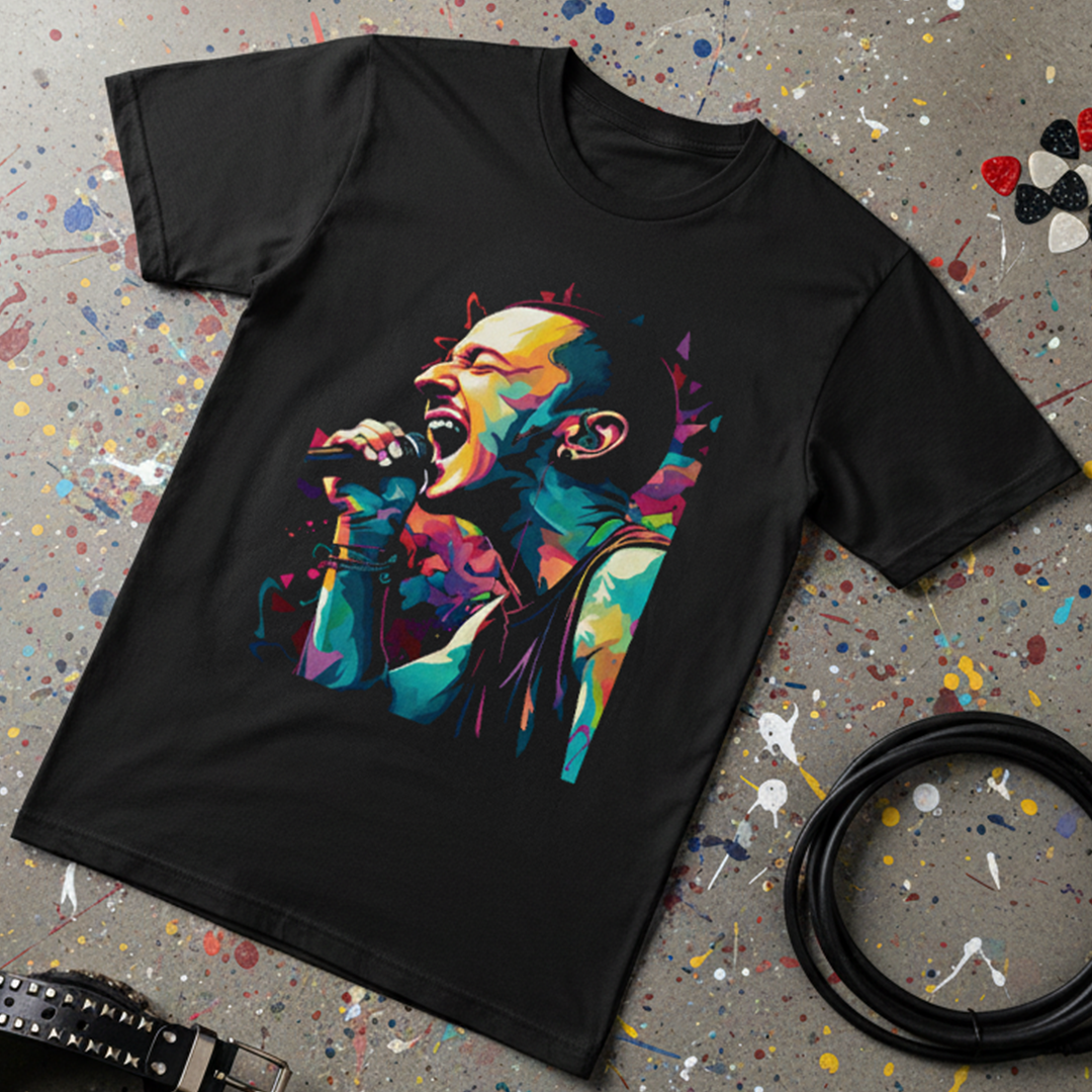 Camiseta Algodon Linkin Park Chester Bennington Colors