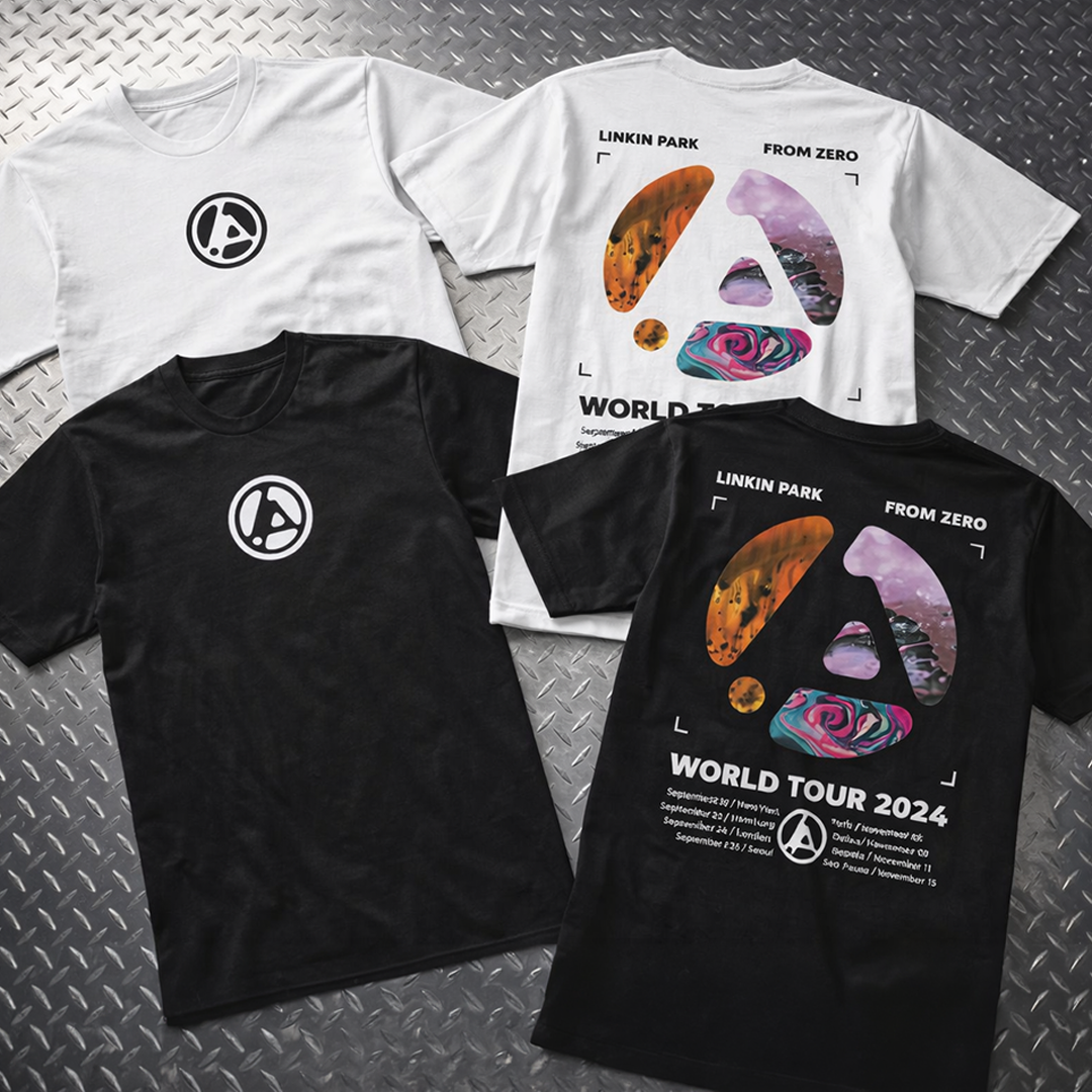 Camiseta Algodon Linkin Park From Zero Tour Orange