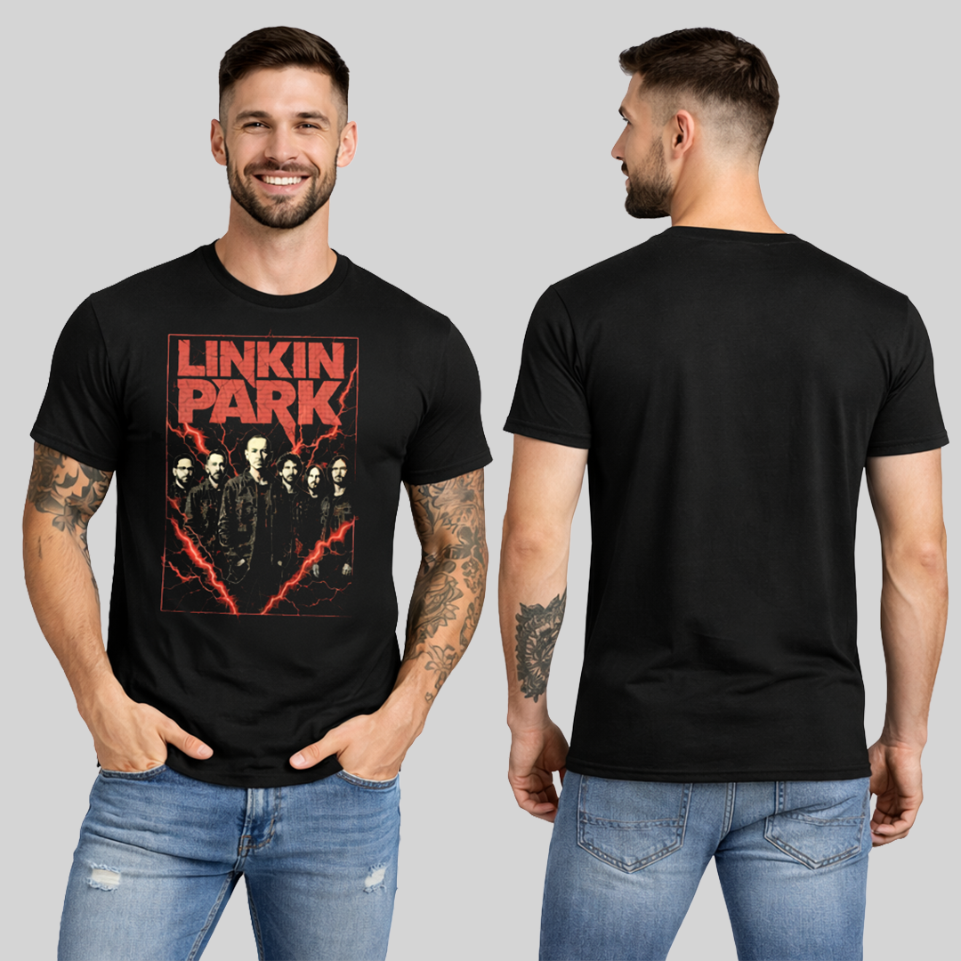 Camiseta Algodon Linkin Park Band Red