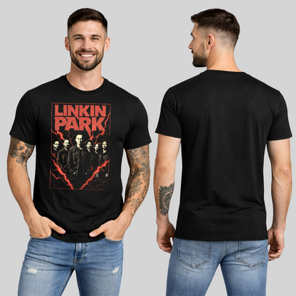 Camiseta Algodon Linkin Park Band Red