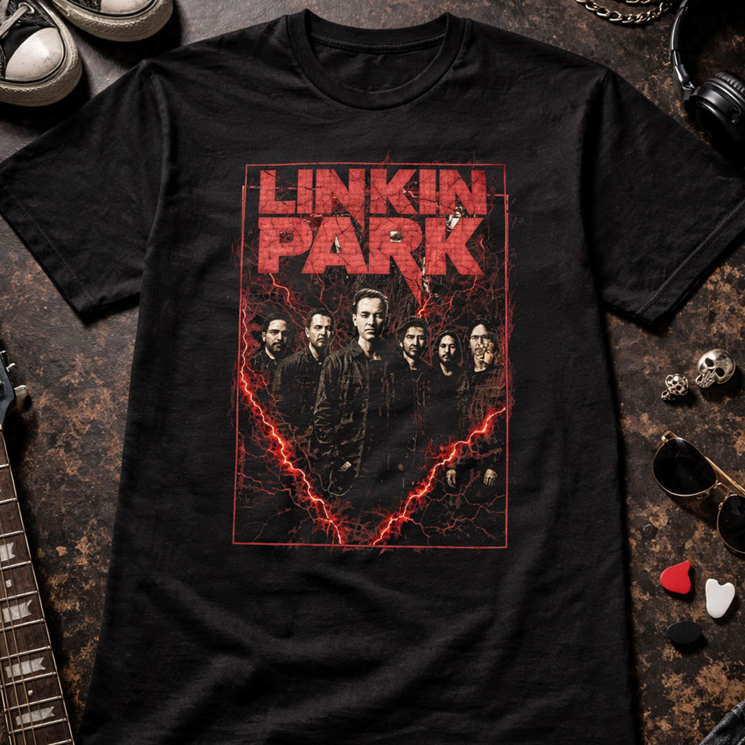 Camiseta Algodon Linkin Park Band Red