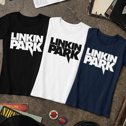 Camiseta Algodon Linkin Park Logo Mujer